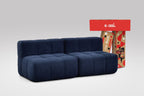 2-Piece Modular Sofa – Blue-0