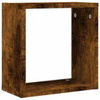 Kubus Wandrekken Gerookt Eiken – Set van 4