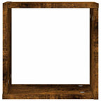 Kubus Wandrekken Gerookt Eiken – Set van 4