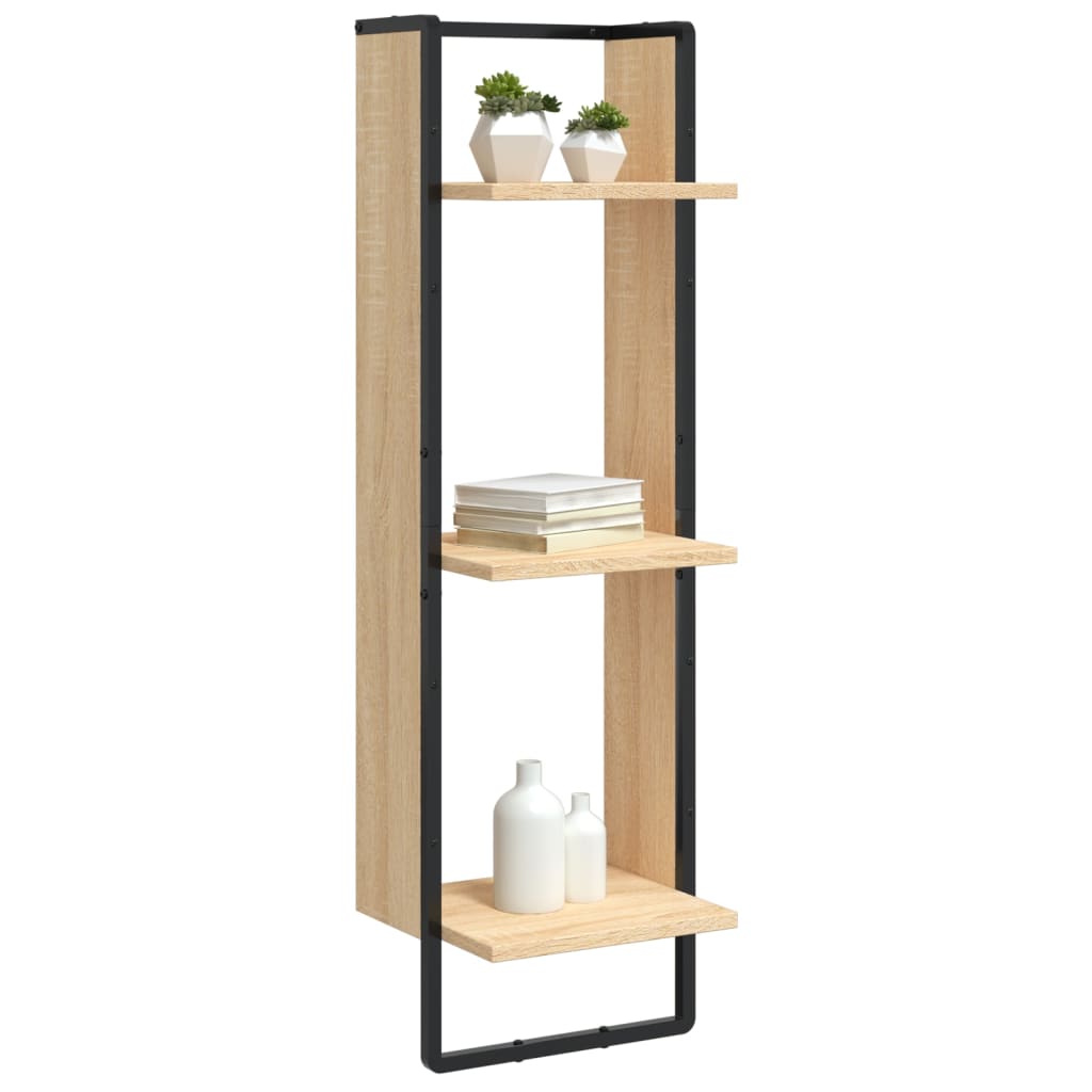 Wandrek 3-Laags Sonoma Eiken – 100 cm