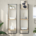 3-laags wandrek in sonoma eiken, 100 cm