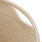 Katoenen Opbergmand met Deksel – Zwart & Beige
