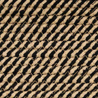 Katoenen Opbergmand met Deksel – Zwart & Beige