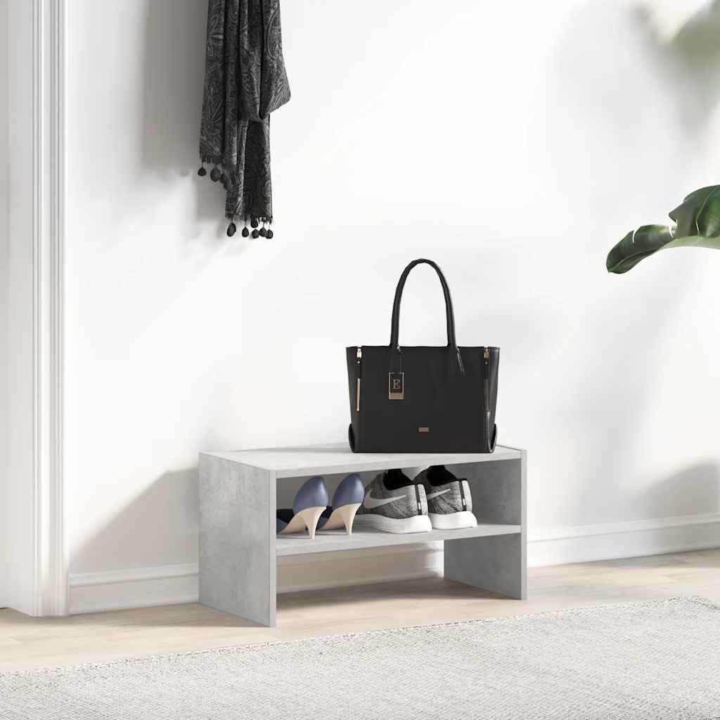 Stapelbaar Schoenenrek Betongrijs – 60 cm