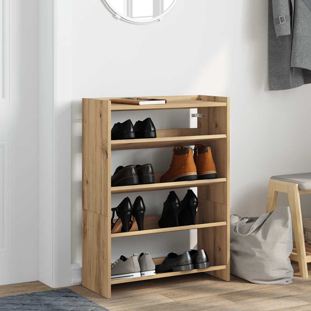 Schoenenrek Artisan Eiken – 60 × 25 × 81 cm