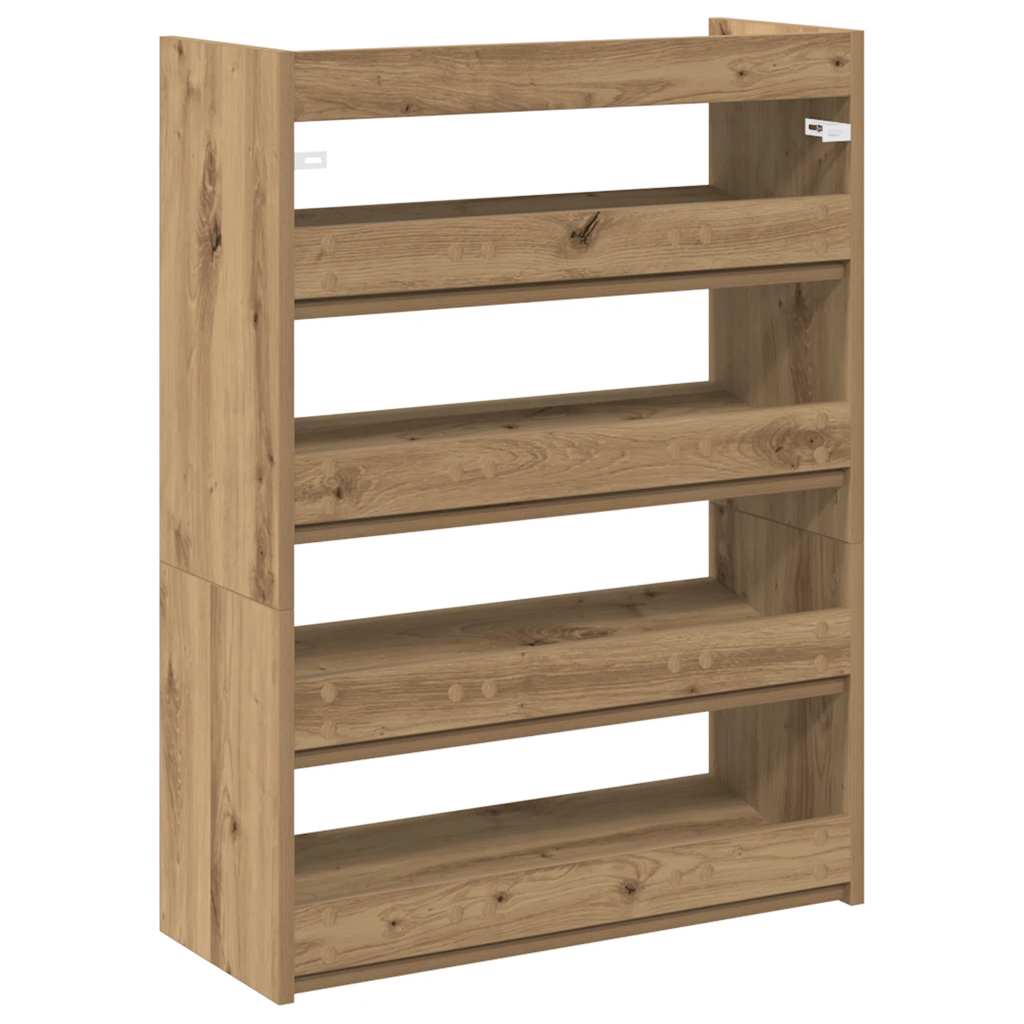 Schoenenrek Artisan Eiken – 60 × 25 × 81 cm