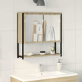 Beige badkamerspiegel, 60 × 16 × 60 cm