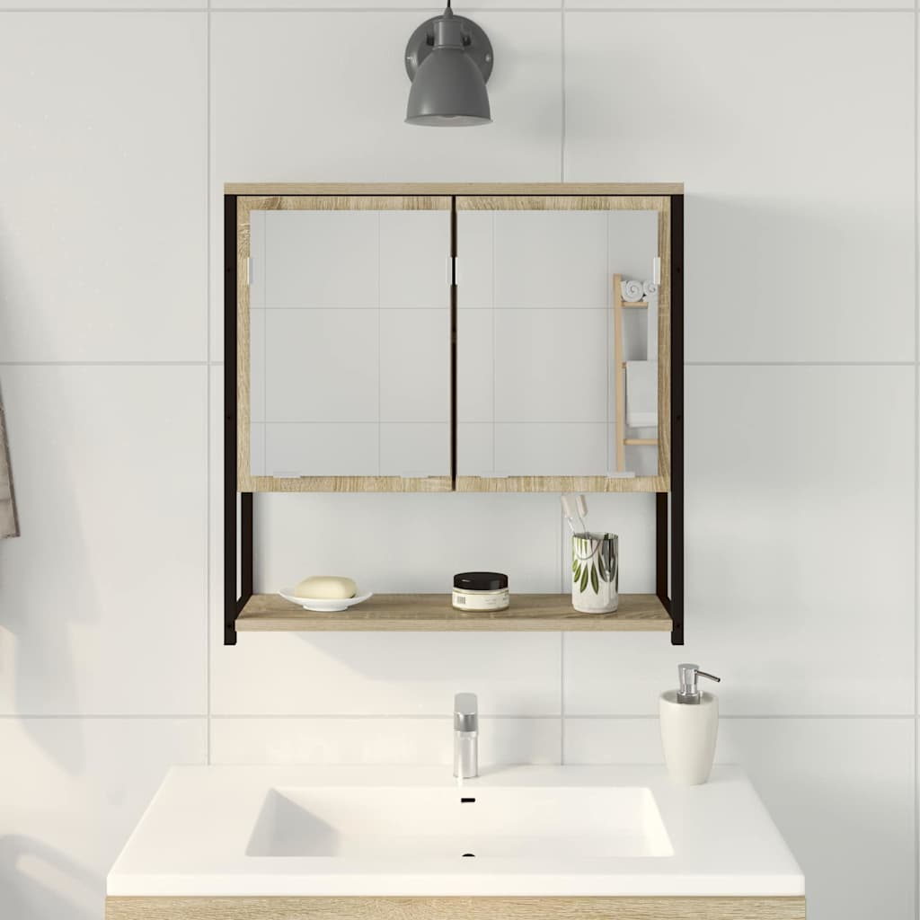 Badkamerspiegel Beige – 60 × 16 × 60 cm