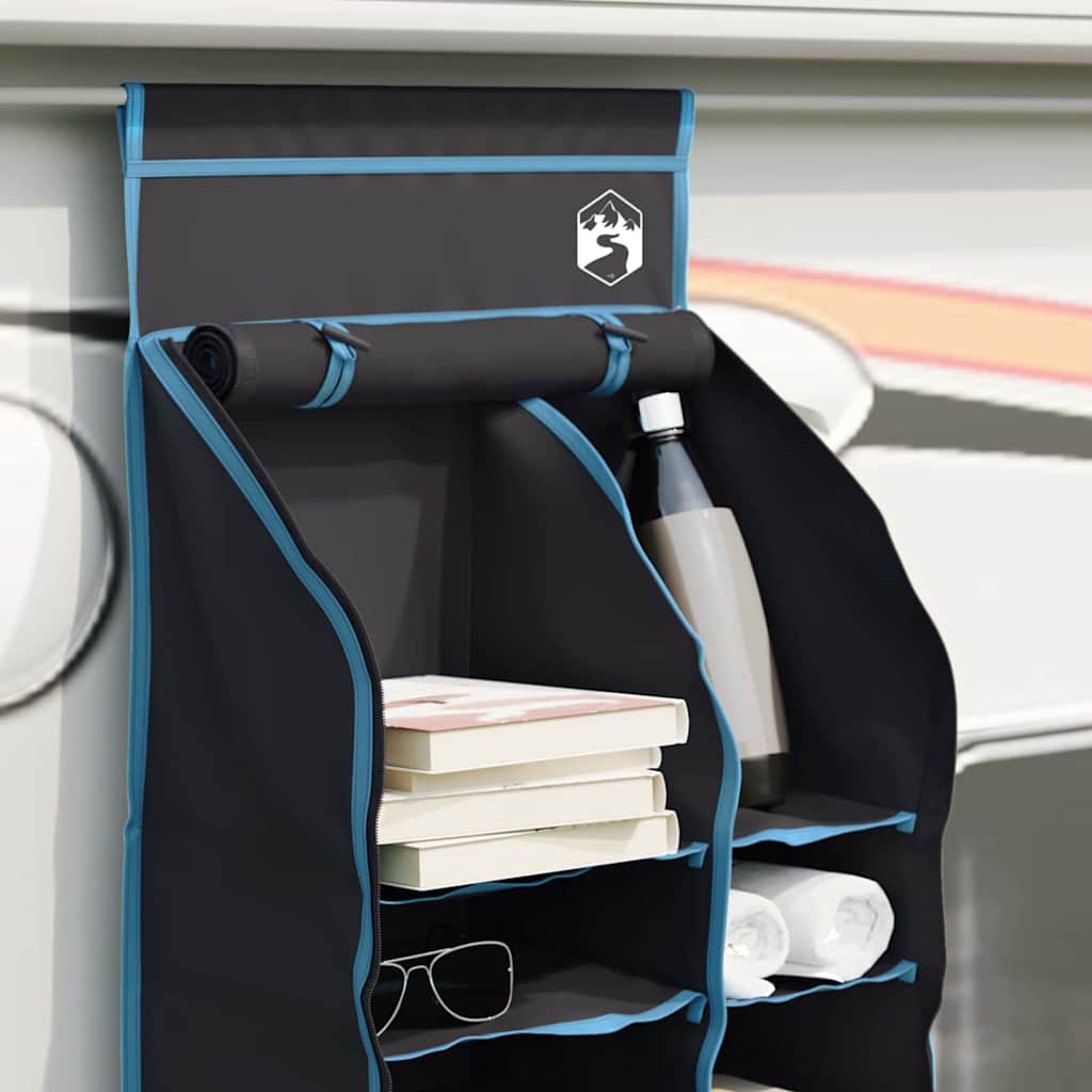 Hangende Reisorganizer – 10 Vakken Zwart