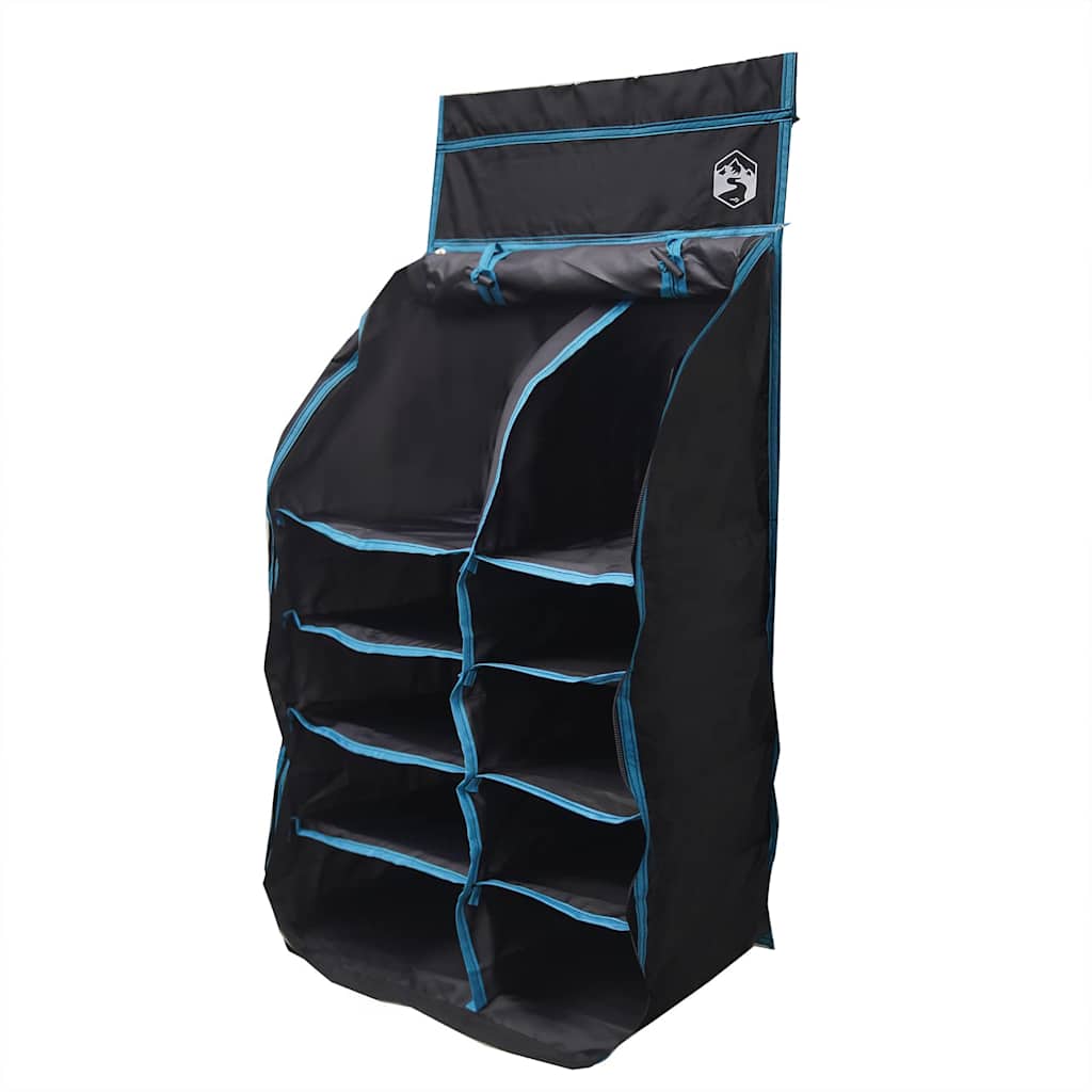 Hangende Reisorganizer – 10 Vakken Zwart