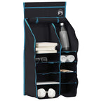 Hangende Reisorganizer – 10 Vakken Zwart