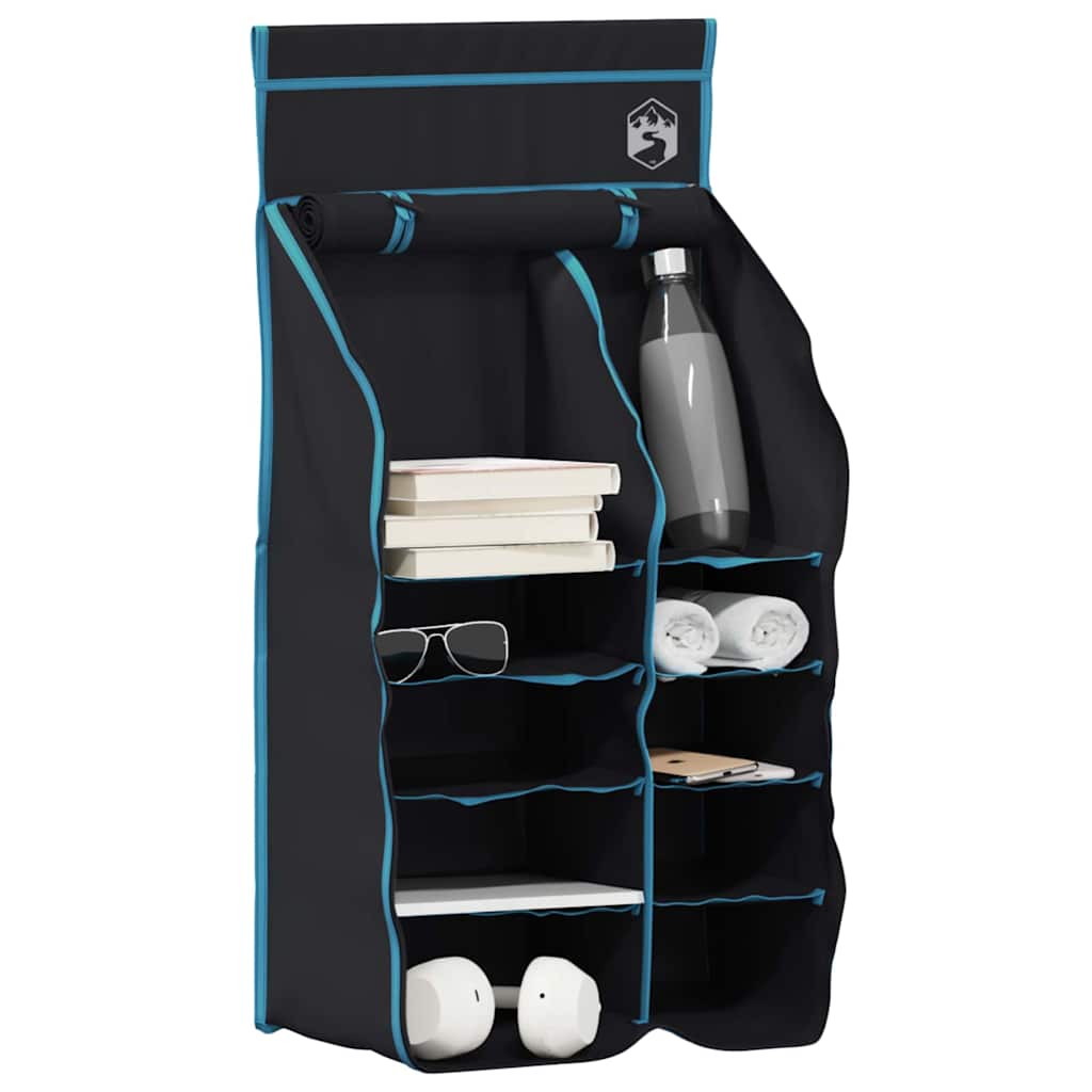 Hangende Reisorganizer – 10 Vakken Zwart