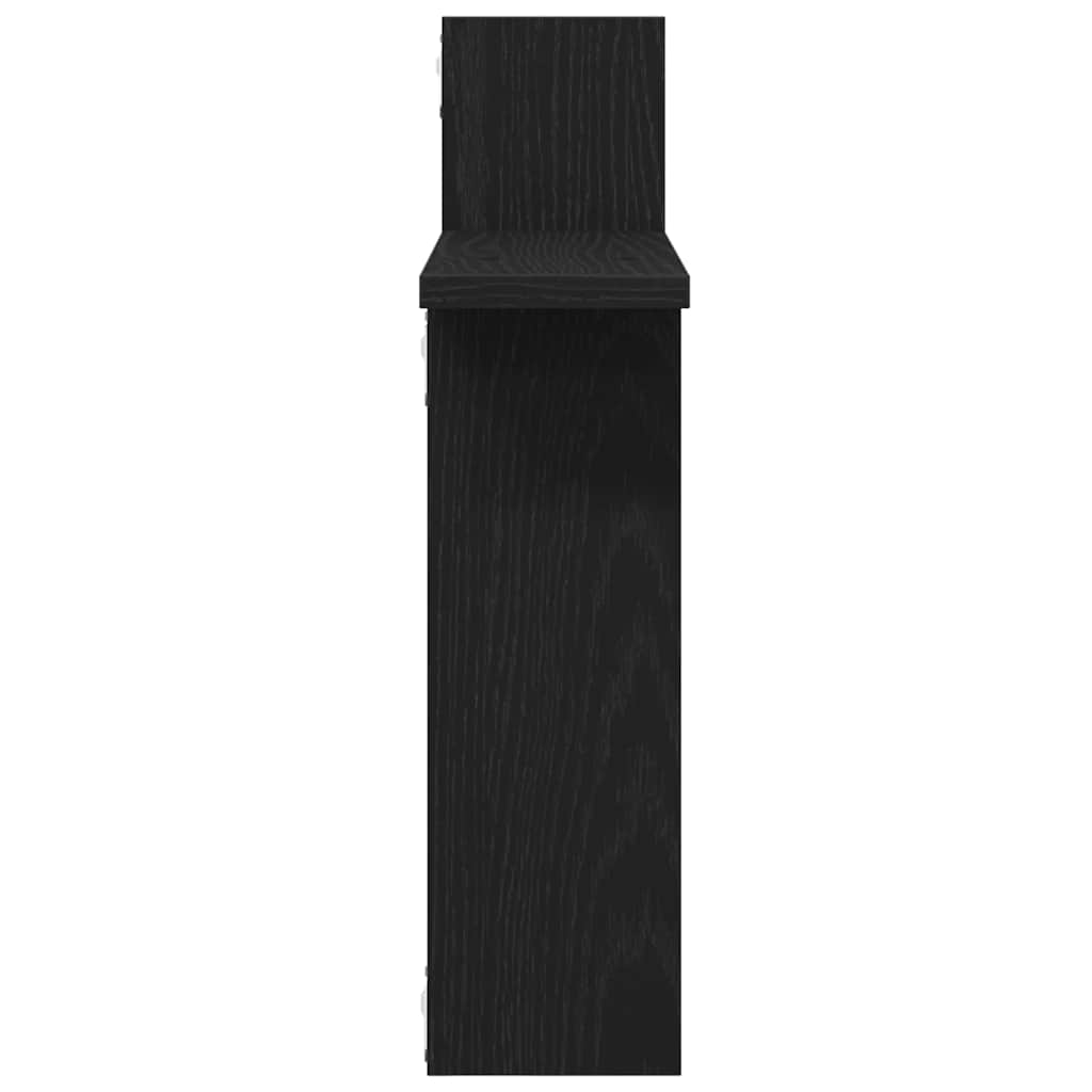 Wandplanken Zwart Eiken – Set van 2