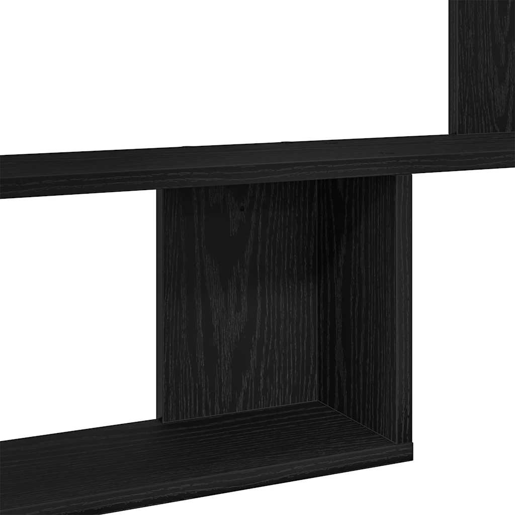 Wandplanken Zwart Eiken – Set van 2