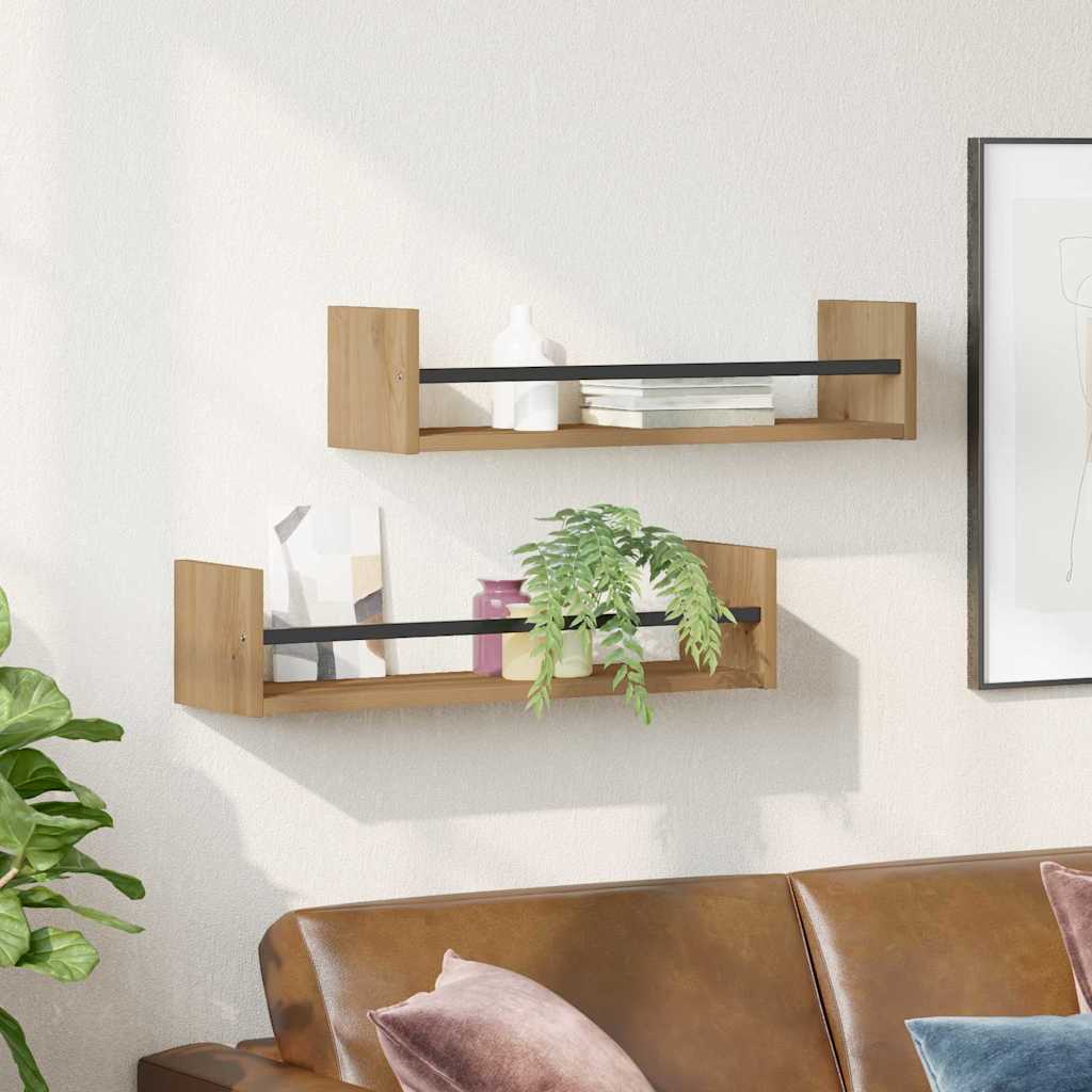 Wandplanken Artisan Eiken – Set van 2