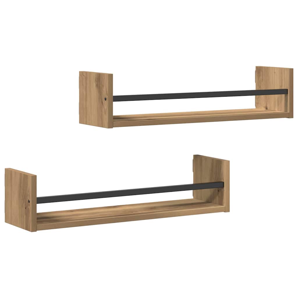 Wandplanken Artisan Eiken – Set van 2