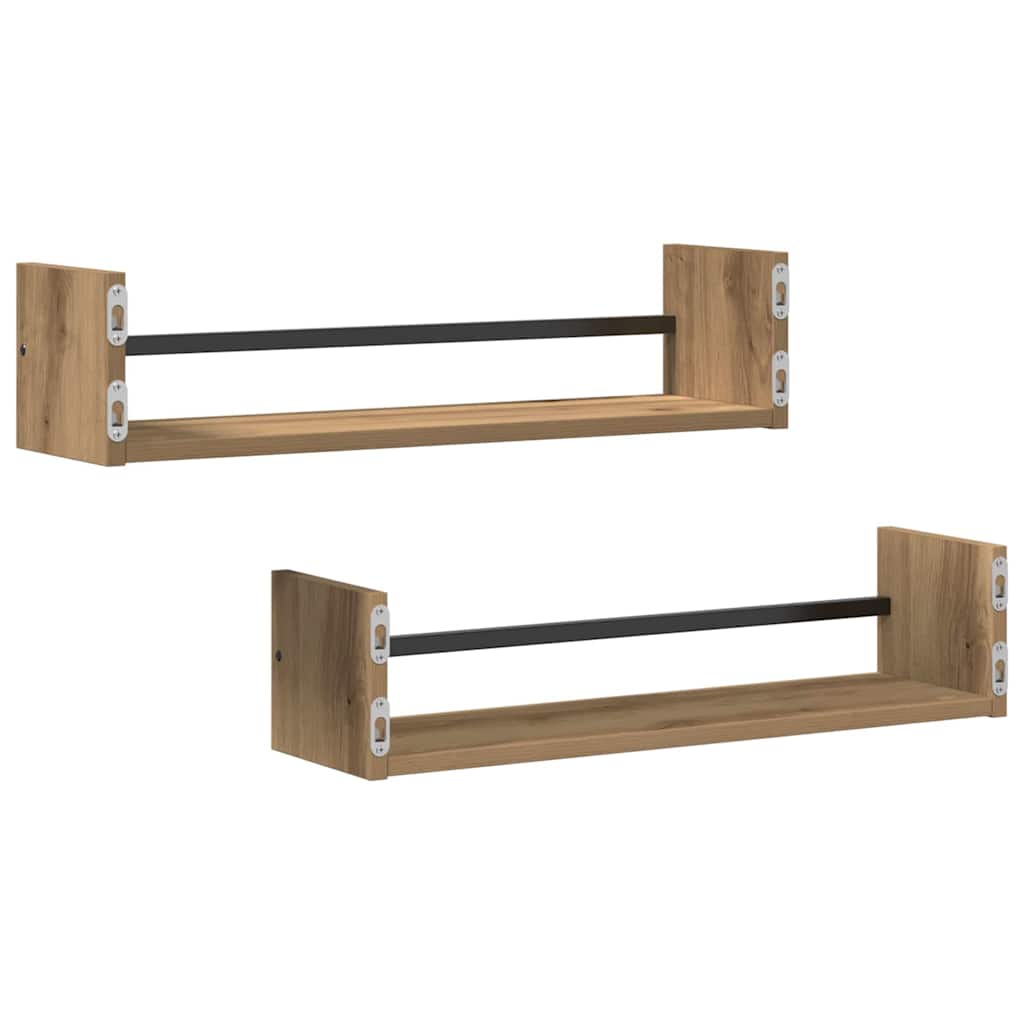 Wandplanken Artisan Eiken – Set van 2