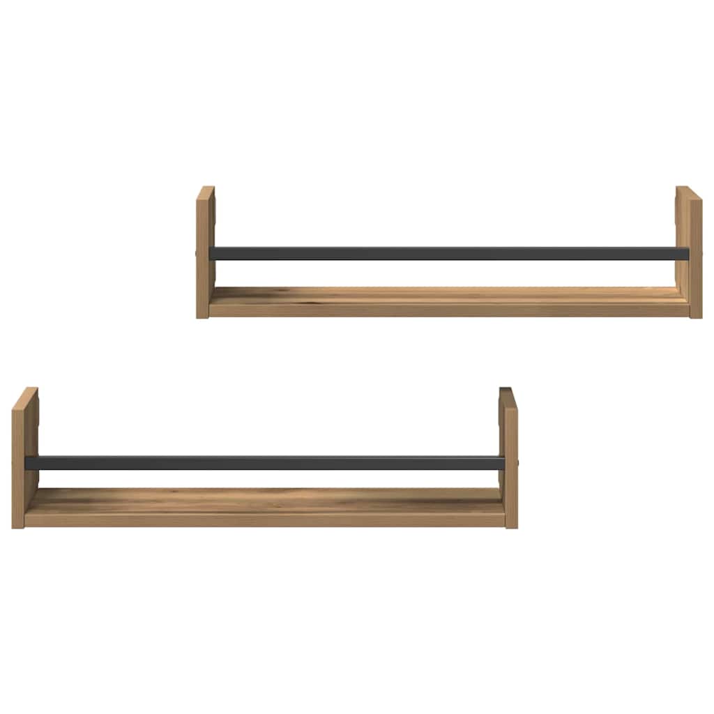 Wandplanken Artisan Eiken – Set van 2