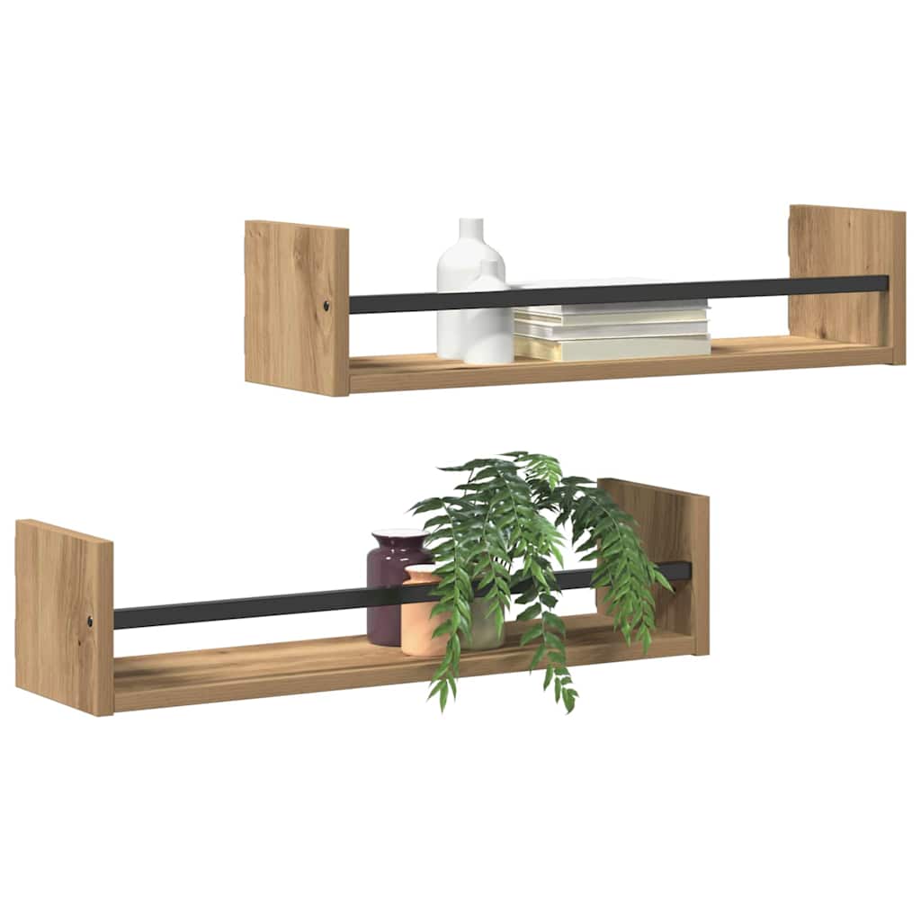 Wandplanken Artisan Eiken – Set van 2