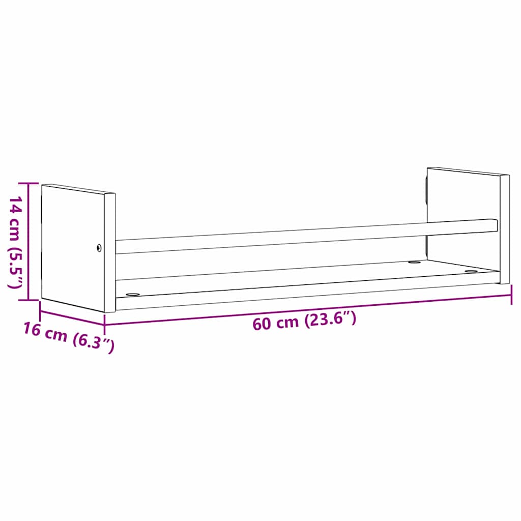 Wandplanken Artisan Eiken – Set van 2