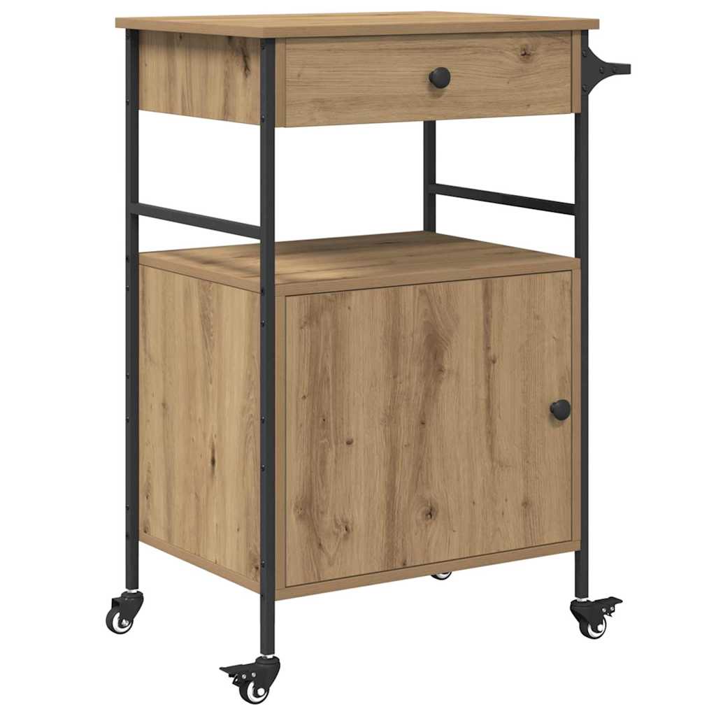 Keukentrolley Artisan Eiken – 56 × 43 × 89,5 cm