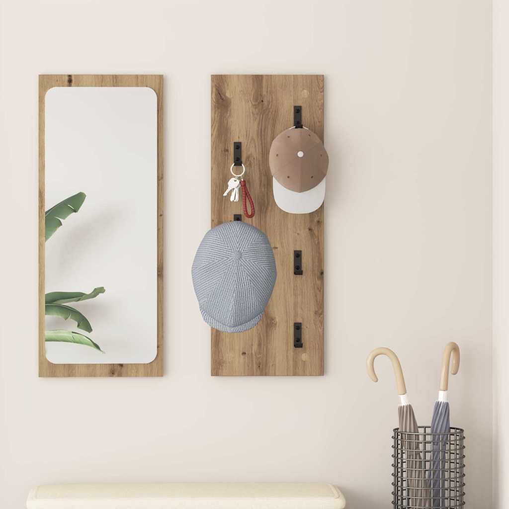 Minimalistische wandkapstok artisan eiken