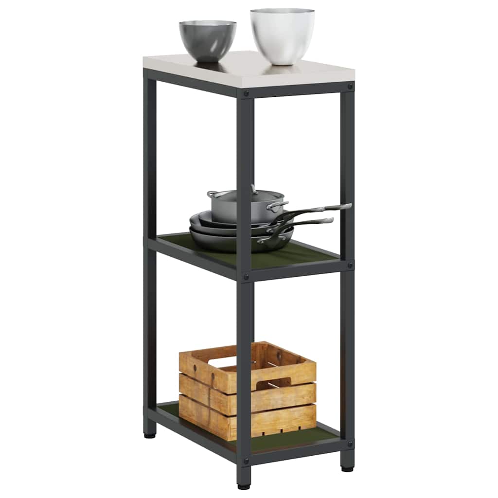 Keukenrek HATTEM Olijfgroen – 30 × 50 × 92 cm