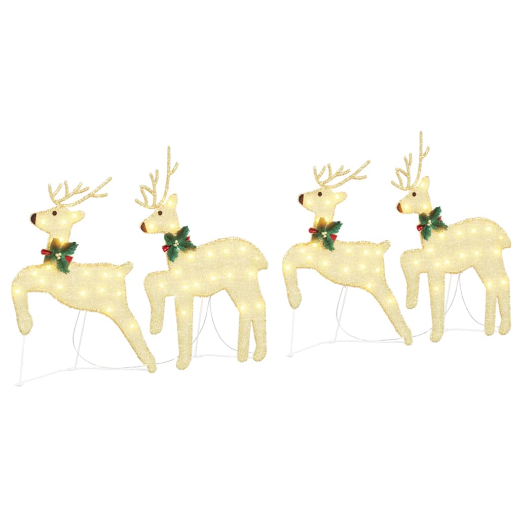 LED Rendieren Goud – Set van 4
