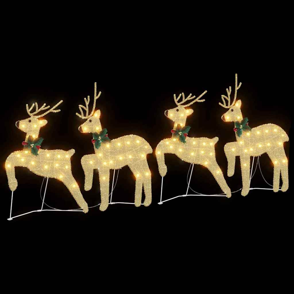 LED Rendieren Goud – Set van 4