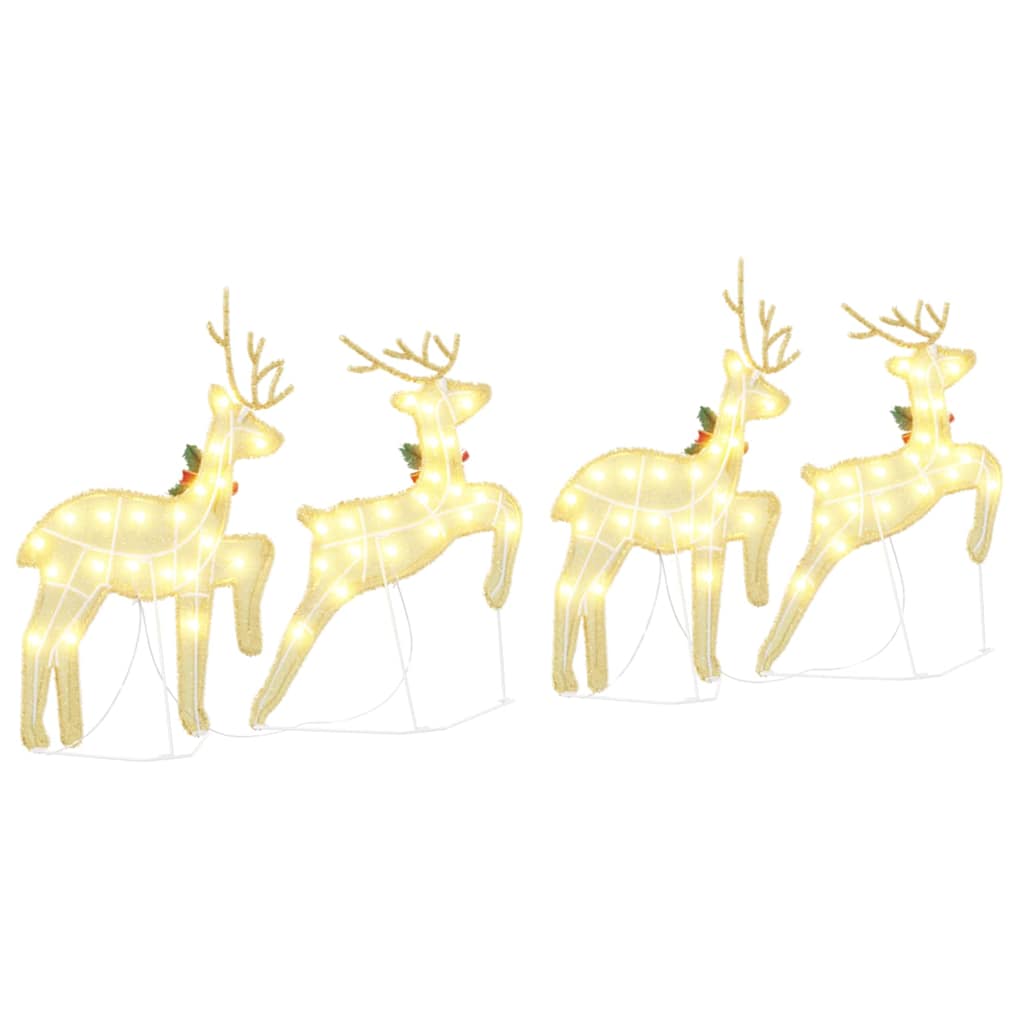 LED Rendieren Goud – Set van 4