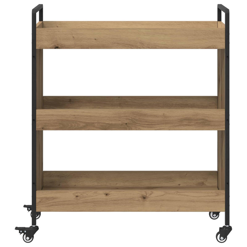 Keukentrolley Artisan Eiken – 70 × 30 × 82 cm