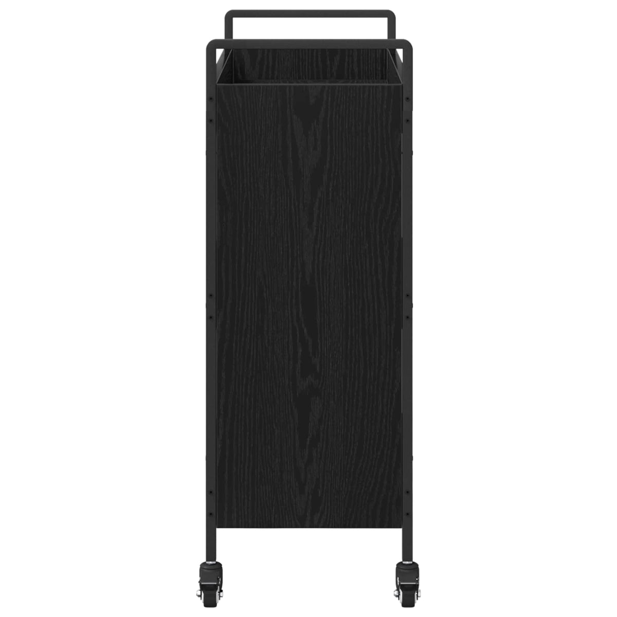 Keukentrolley Zwart Eiken – 70 × 30 × 82 cm