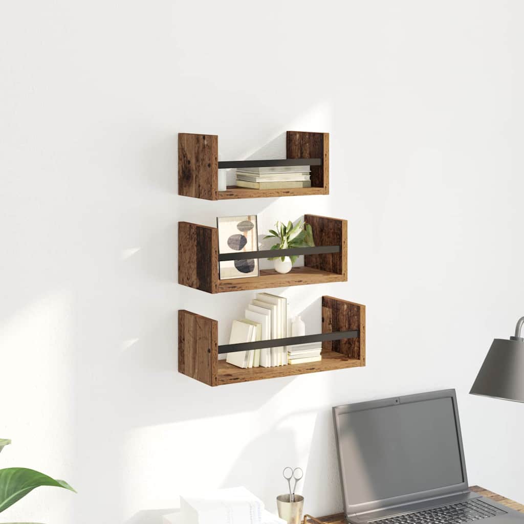 Wandplankenset Oud Hout – Set van 3