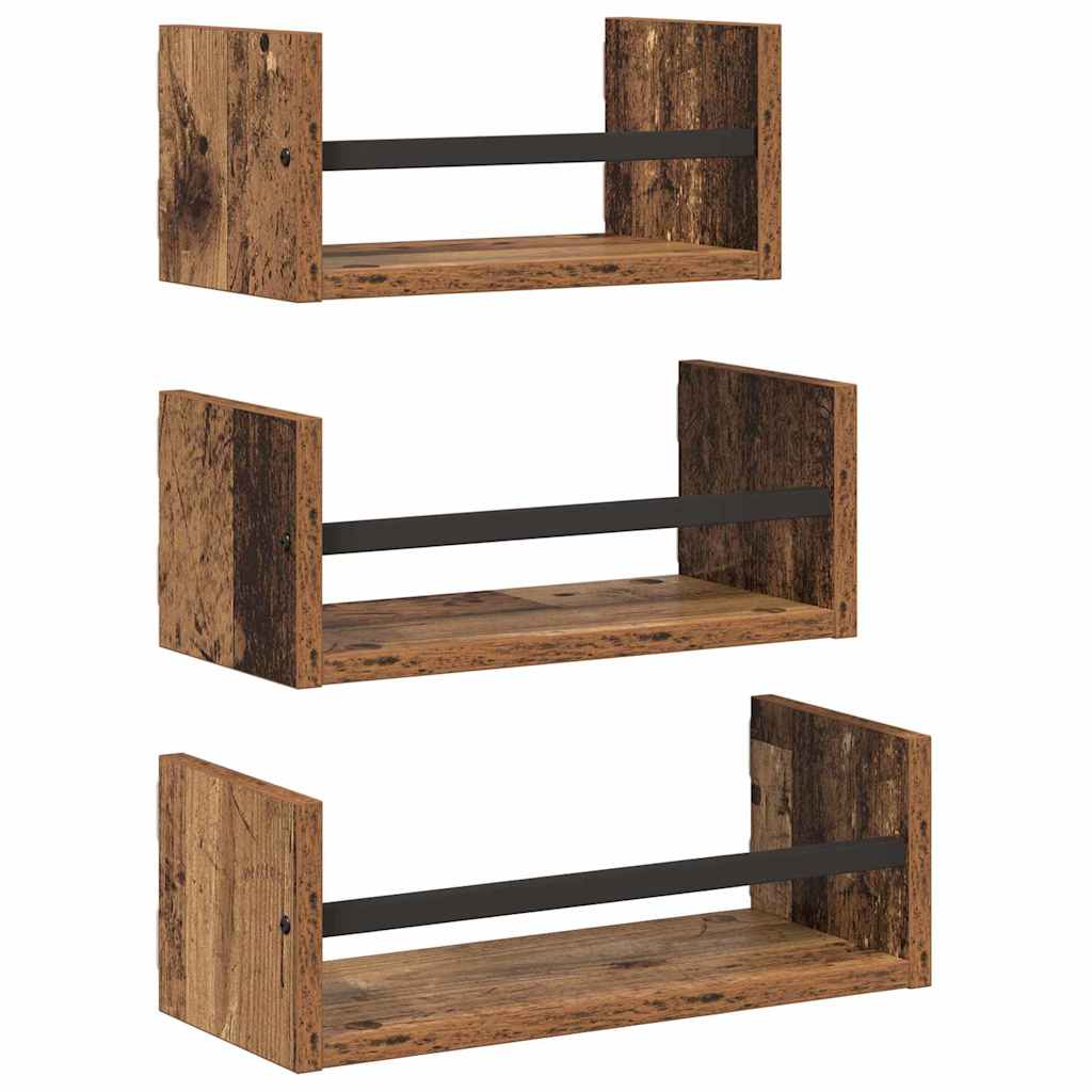 Wandplankenset Oud Hout – Set van 3
