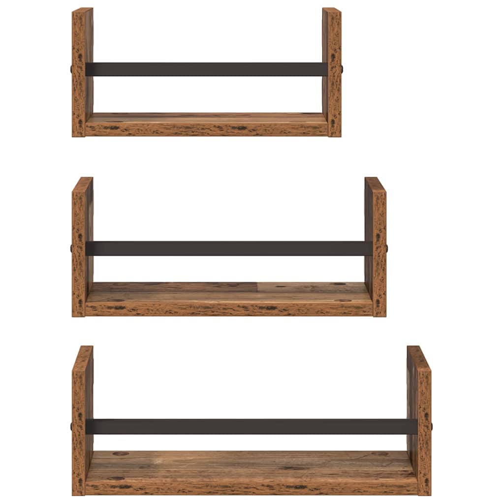 Wandplankenset Oud Hout – Set van 3