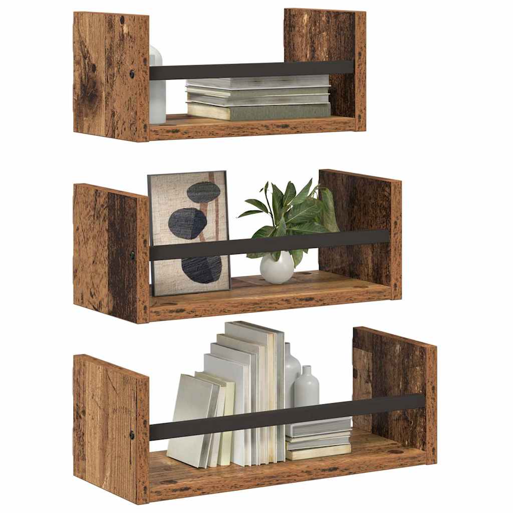 Wandplankenset Oud Hout – Set van 3