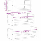 Wandplankenset Oud Hout – Set van 3