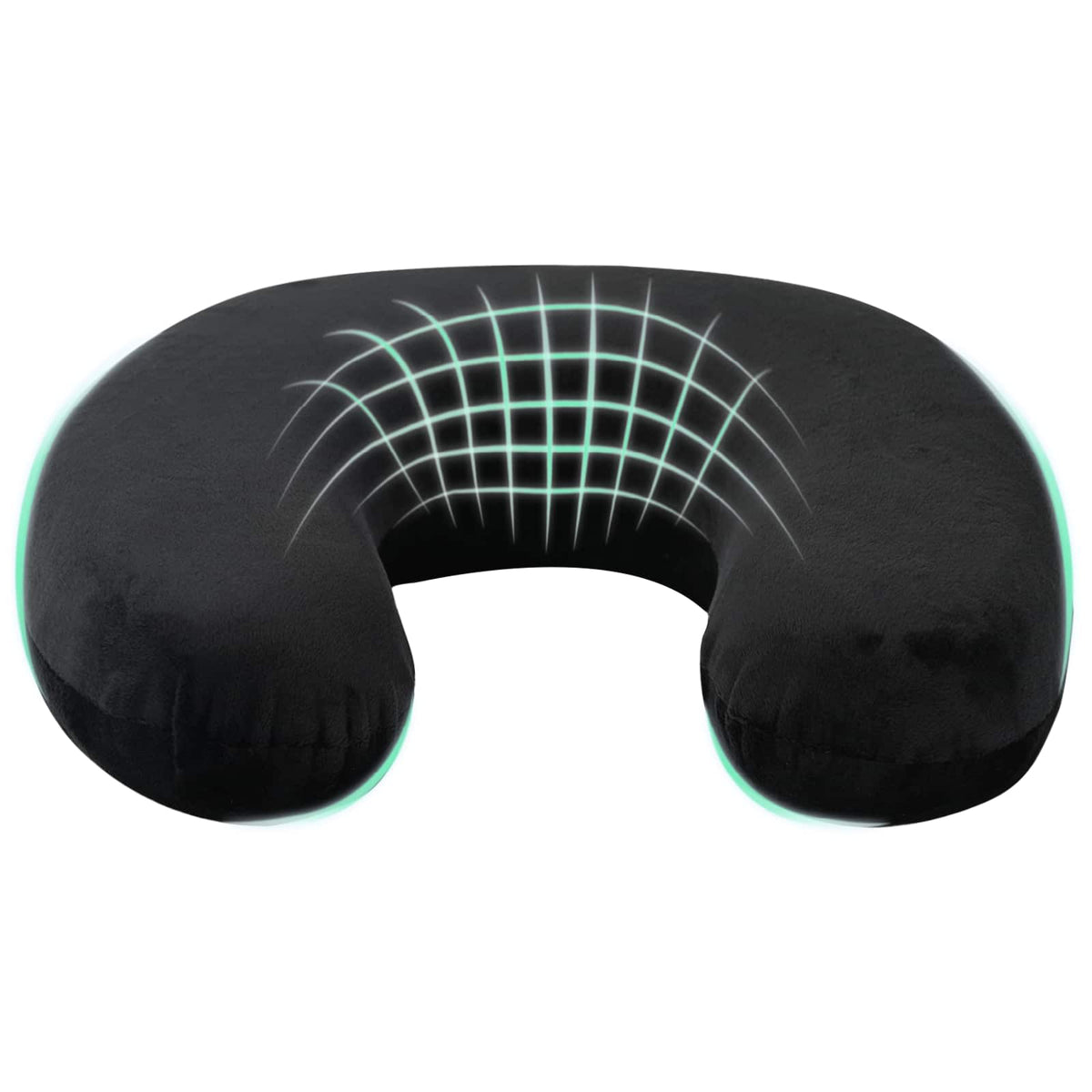 Reiskussen Traagschuim – Zwart 27 × 27 × 8 cm