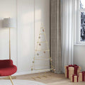 Gouden metalen kerstboom, 148 cm
