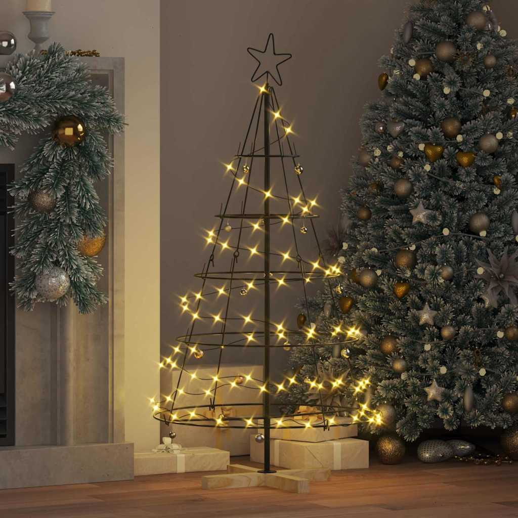 Metalen Kerstboom KUOPIO Zwart – 125 cm