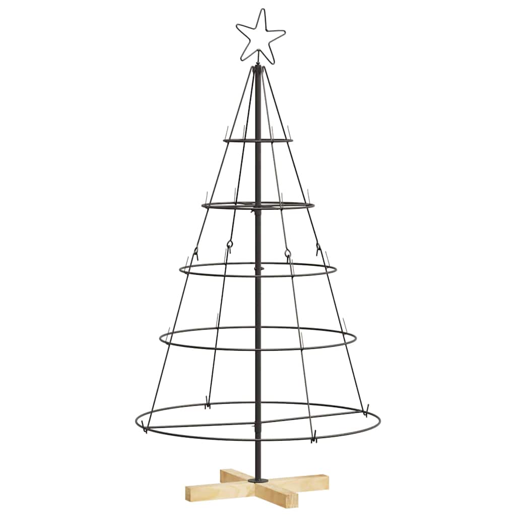 Metalen Kerstboom KUOPIO Zwart – 125 cm