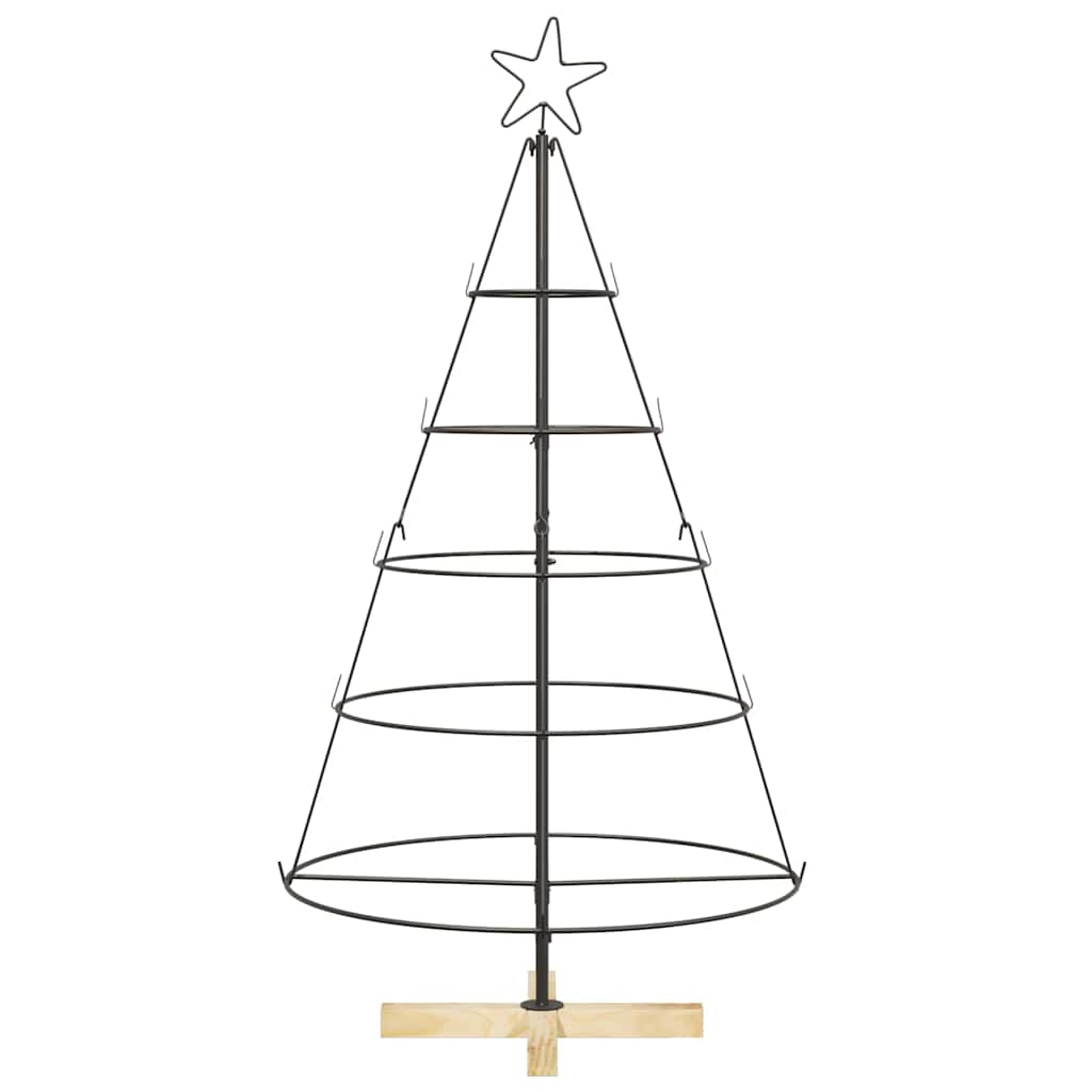 Metalen Kerstboom KUOPIO Zwart – 125 cm
