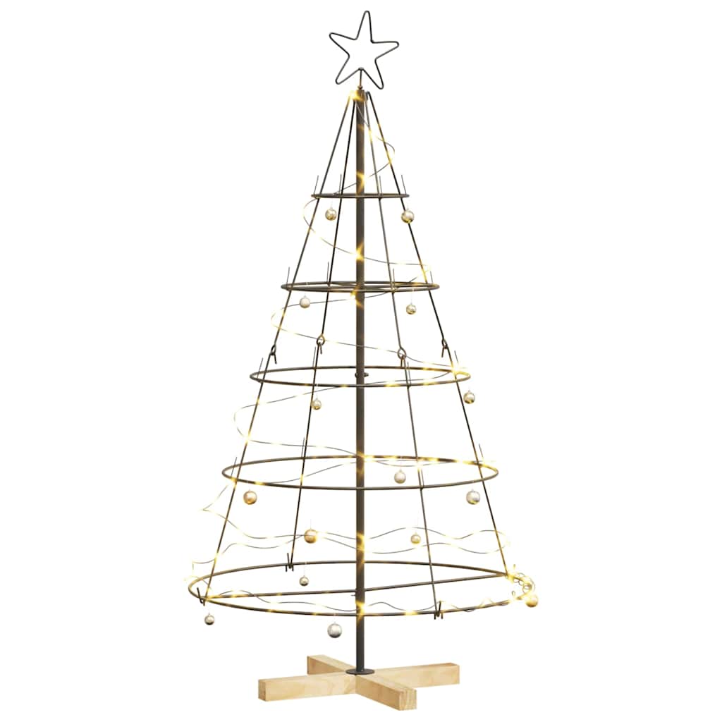 Metalen Kerstboom KUOPIO Zwart – 125 cm