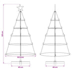 Metalen Kerstboom KUOPIO Zwart – 125 cm