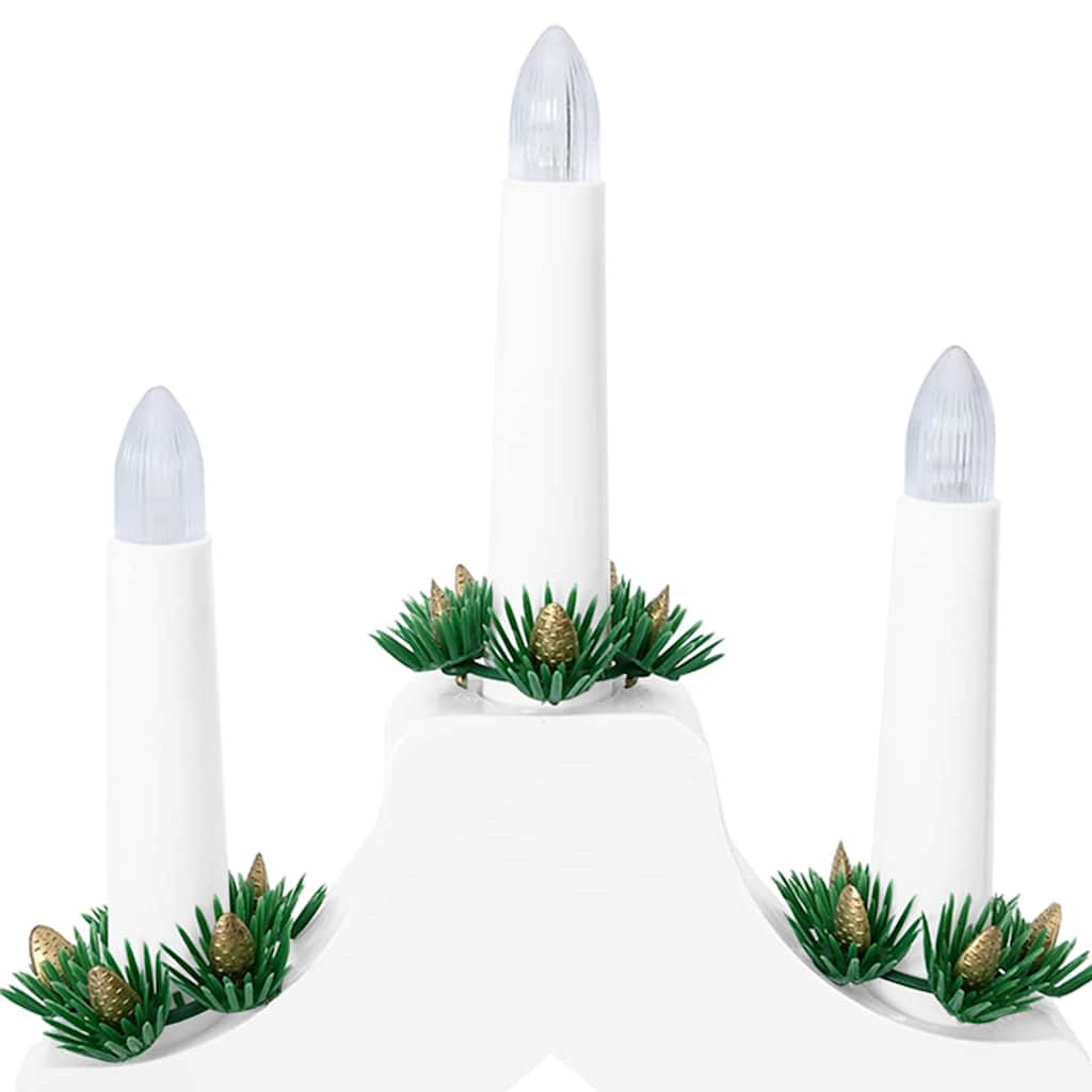 Kerst Kaarsbrug met 7 LED’s – Warmwit