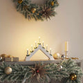 Kerst kaarsbrug met 7 warmwitte LED's