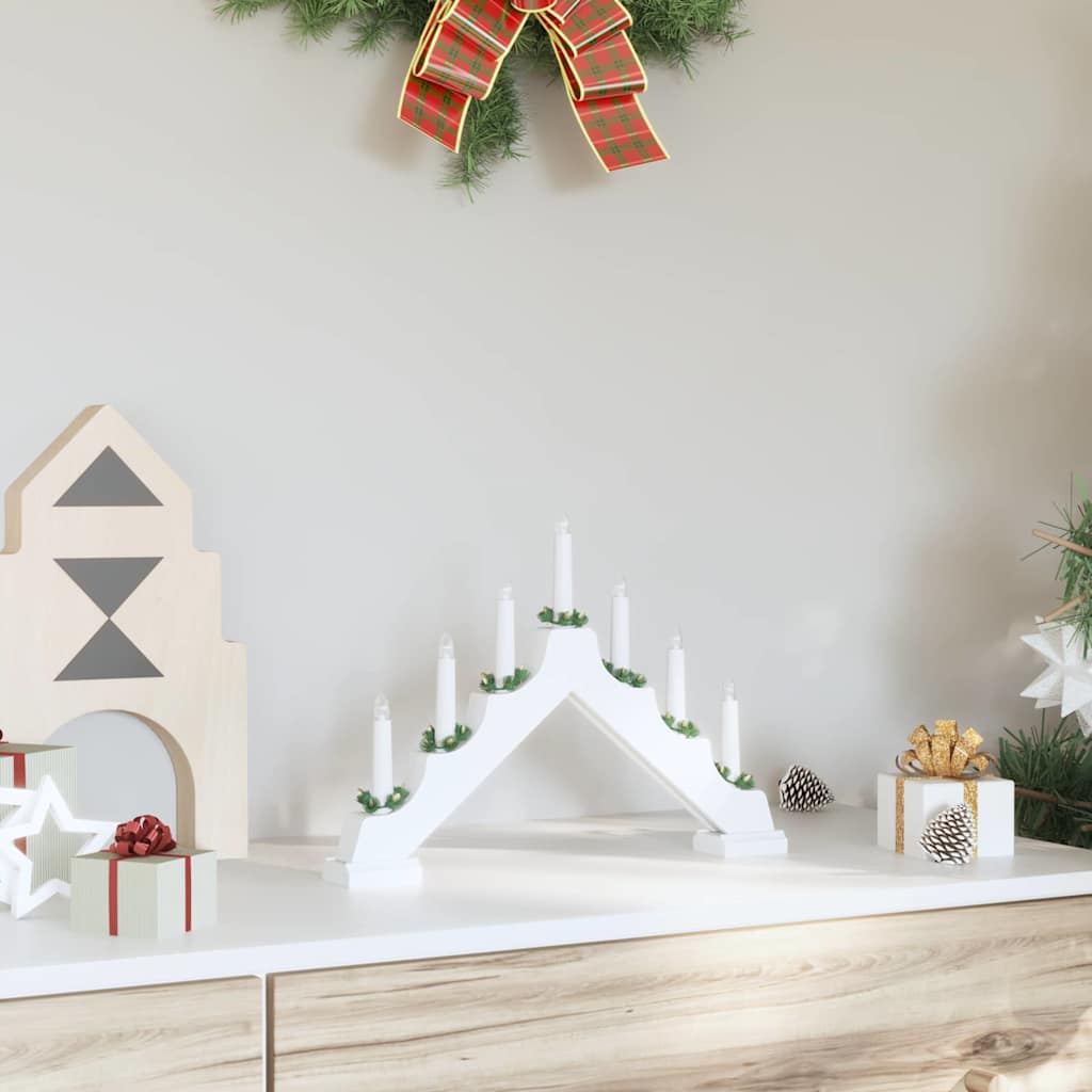 Kerst Kaarsbrug met 7 LED’s – Warmwit