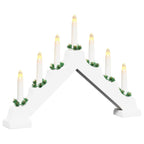 Kerst Kaarsbrug met 7 LED’s – Warmwit