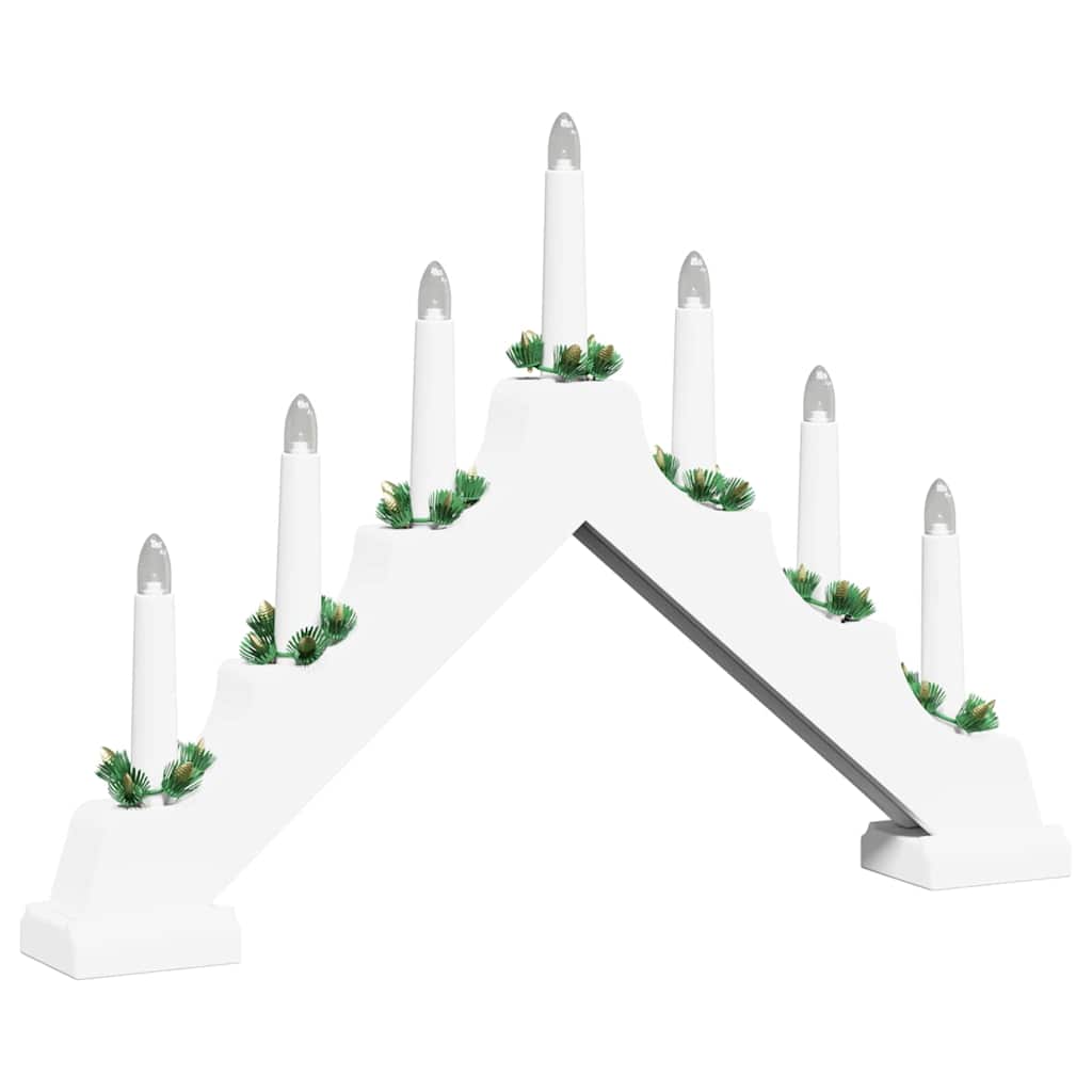 Kerst Kaarsbrug met 7 LED’s – Warmwit