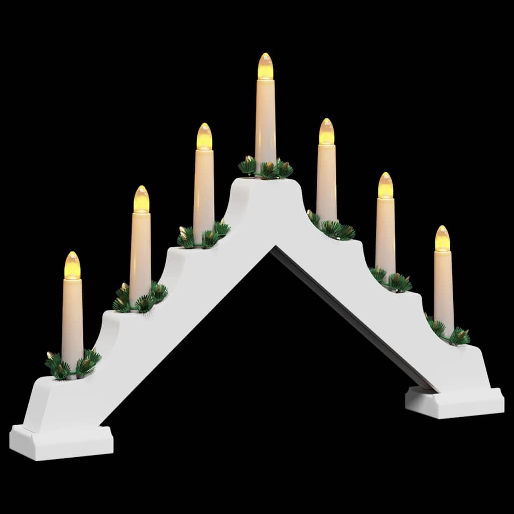 Kerst Kaarsbrug met 7 LED’s – Warmwit